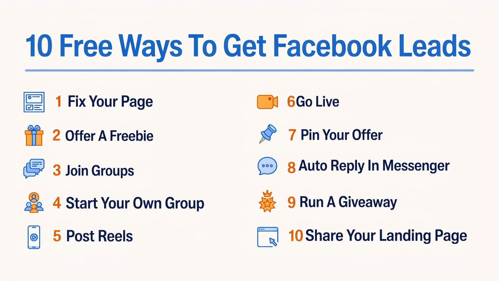 10 free ways to get Facebook leads
